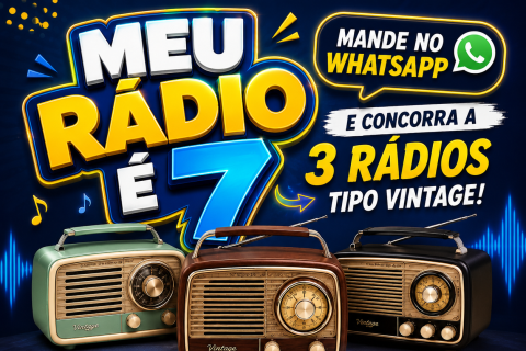 📻 MEU RÁDIO É 7: Participe e concorra a 3 rádios estilo vintage!